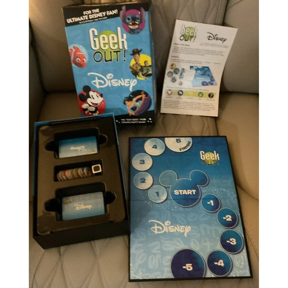 USAopoly Geek Out! Disney Party Trivia Game